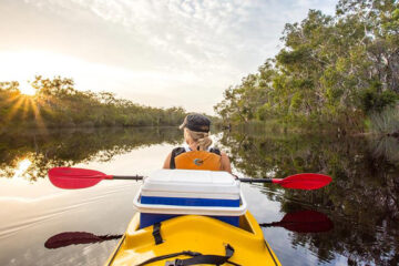 kanu kapers noosa everglades canoe kayak tour queensland australia east coast backpacker