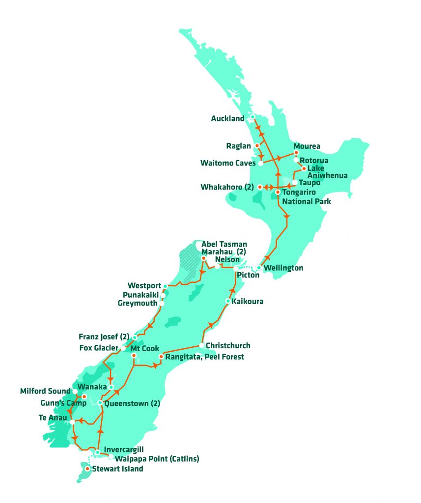 stray new zealand hop on hop off bus pass max auckland christchurch