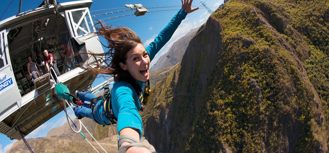 nevis bungy jump queenstown aj hackett new zealand backpacker