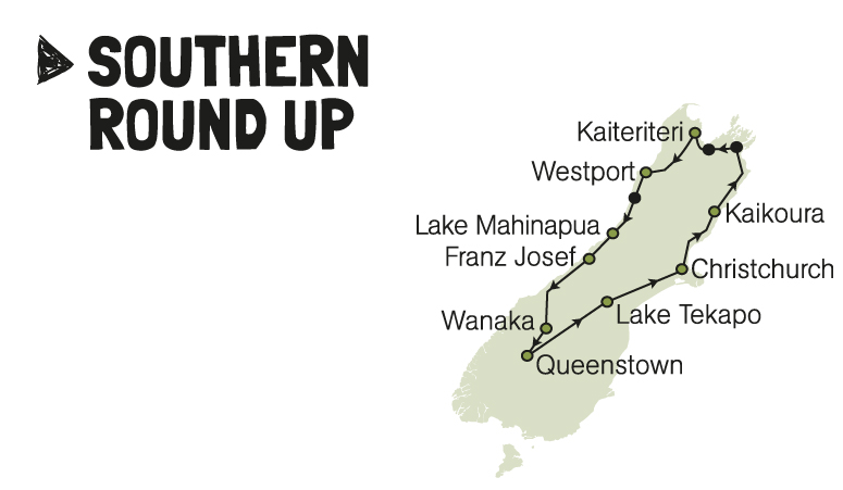 kiwi experience southern round up bus pass new zealand backpacker