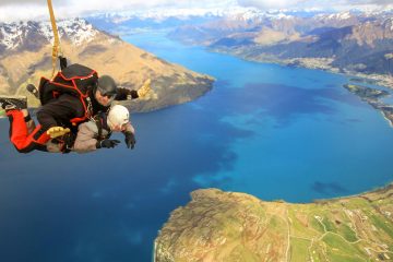 tandem skydive queenstown nzone new zealand south island