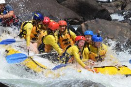 white water rafting tully river raging thunder australia cairns