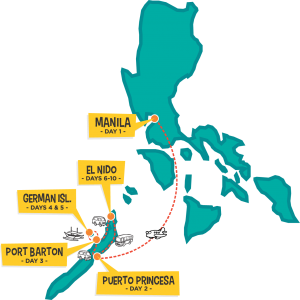 one life adventures philippines trip backpacker el nido palawan map itinerary